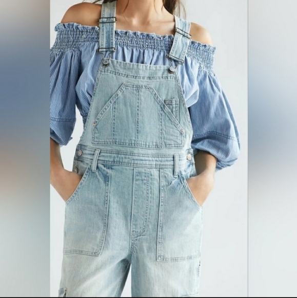 Pilcro The Lex Denim Overalls - Picture 2 of 10